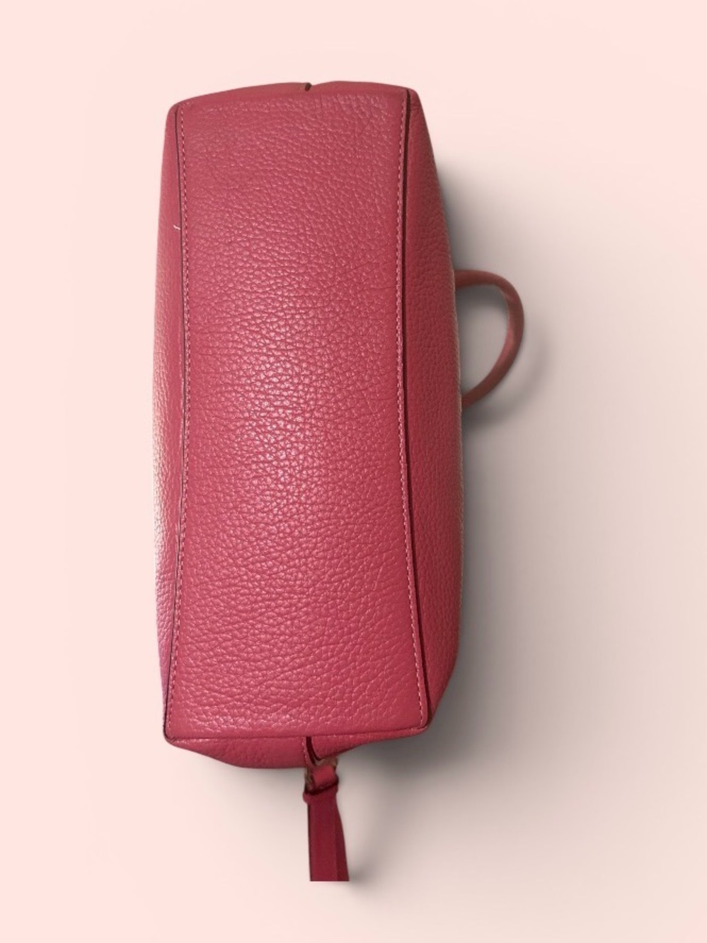 Coach Remi Dusty Pink Pebbled Leather Satchel Gold Hardware & Coach Apple Charm - Picture 5 of 13